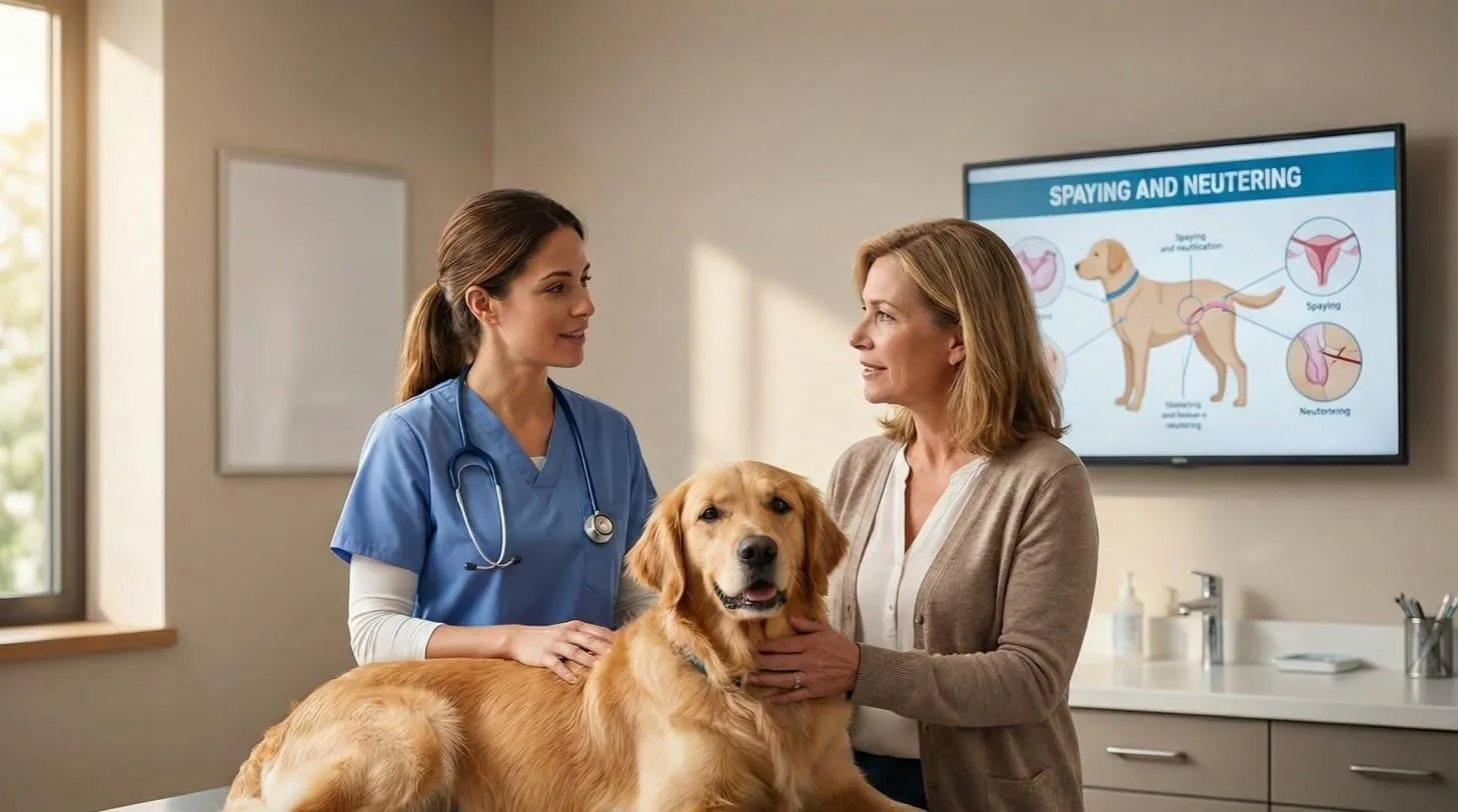 Perro y gato en la consulta veterinaria