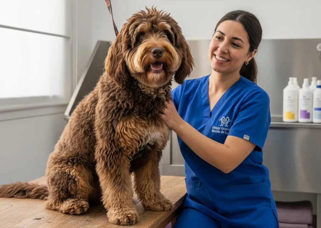 Perro de agua español de pelo rizado